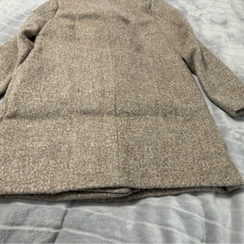 Kenneth Cole New York Women’s Asymmetrical Wool Blend Coat Camel Size Size L - Picture 4 of 10